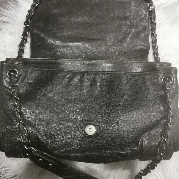 100% Authentic Chanel Grazed Caviar Pocket In The City Shoulder Bag  Brown - Picture 14 of 16